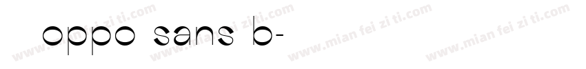 字体 oppo sans b字体转换